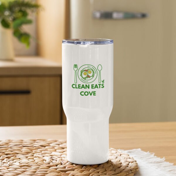 Clean Eats Cove Travel mug with a handle - Image 2