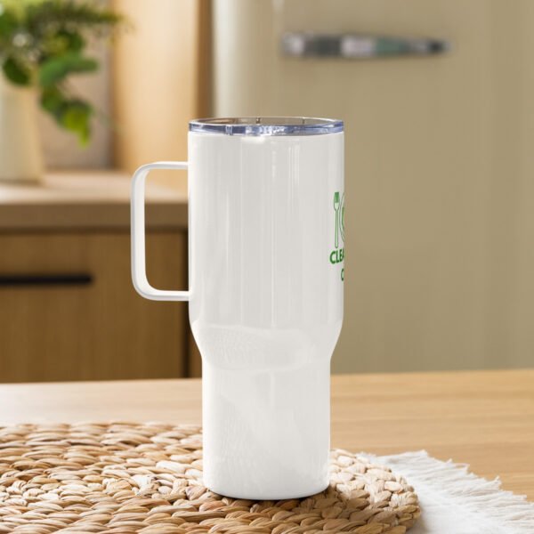 Clean Eats Cove Travel mug with a handle - Image 3